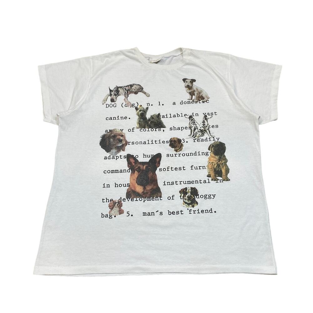 Vintage Dog Definition Dog Breed Single Stitch T Shirt Men's 1X